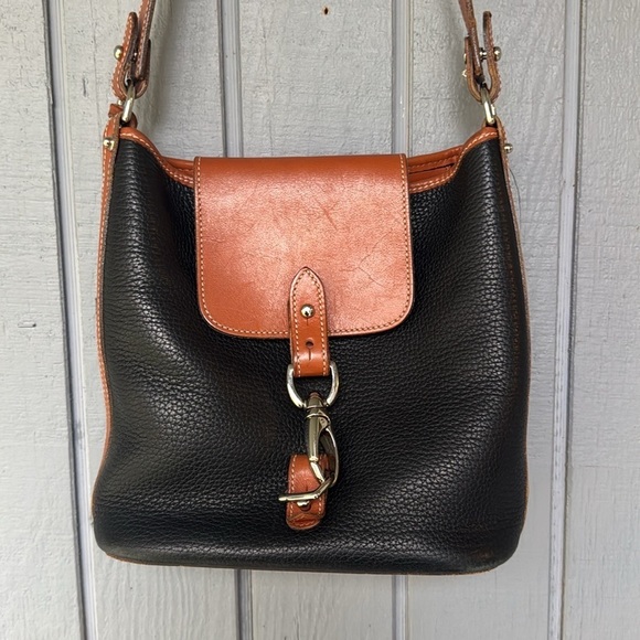Dooney & Bourke Two-Tone Leather Shoulder Bag - Picture 6 of 9